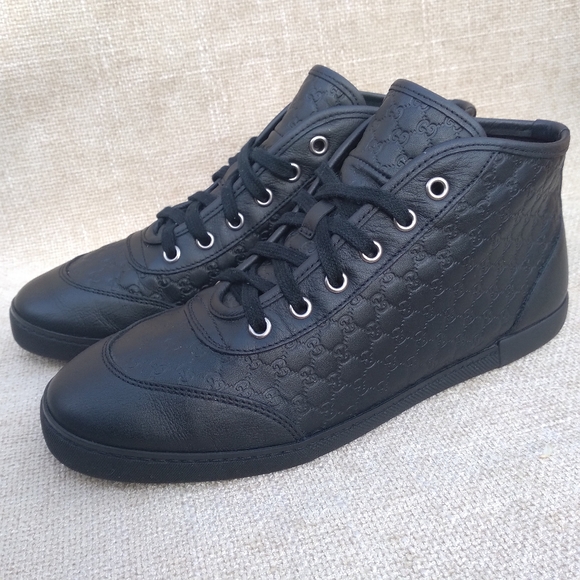 Gucci Shoes - Gucci GG Guccissima Leather Mid Sneakers
